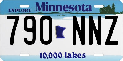 MN license plate 790NNZ