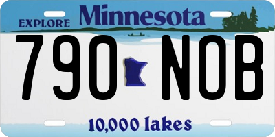 MN license plate 790NOB