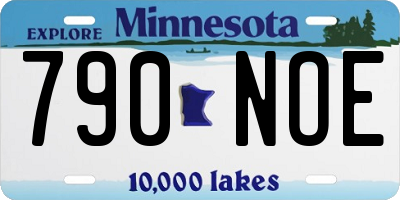 MN license plate 790NOE