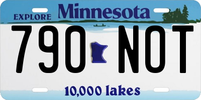 MN license plate 790NOT