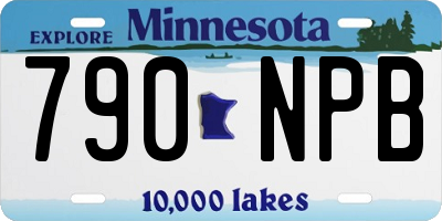 MN license plate 790NPB