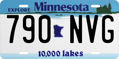 MN license plate 790NVG