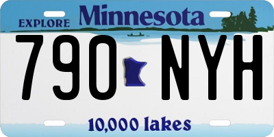 MN license plate 790NYH