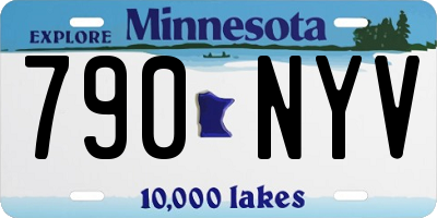 MN license plate 790NYV