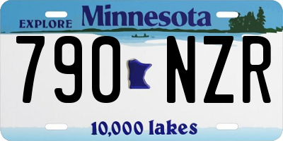 MN license plate 790NZR