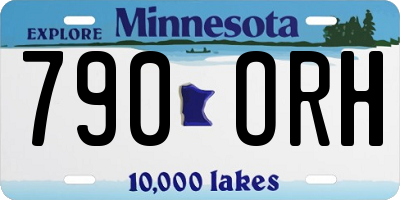 MN license plate 790ORH