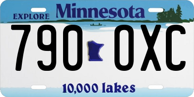 MN license plate 790OXC