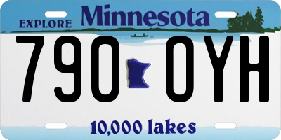 MN license plate 790OYH