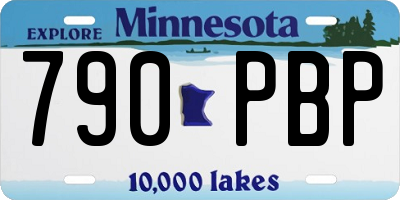 MN license plate 790PBP