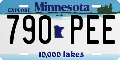 MN license plate 790PEE