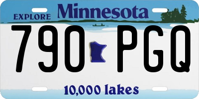 MN license plate 790PGQ