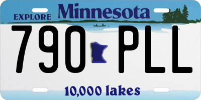 MN license plate 790PLL