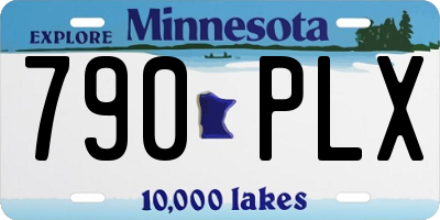 MN license plate 790PLX