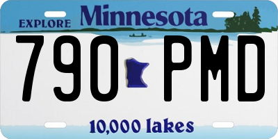 MN license plate 790PMD