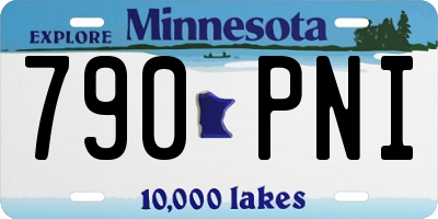 MN license plate 790PNI