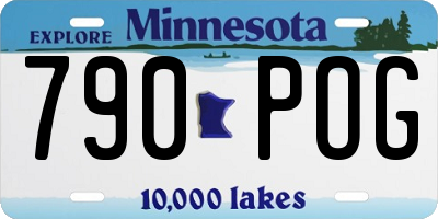 MN license plate 790POG