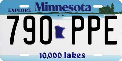 MN license plate 790PPE