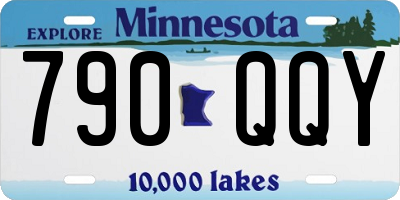 MN license plate 790QQY