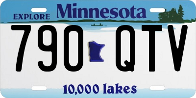 MN license plate 790QTV