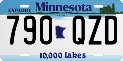MN license plate 790QZD