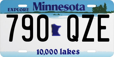 MN license plate 790QZE