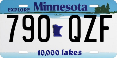 MN license plate 790QZF