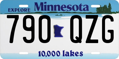 MN license plate 790QZG