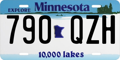MN license plate 790QZH