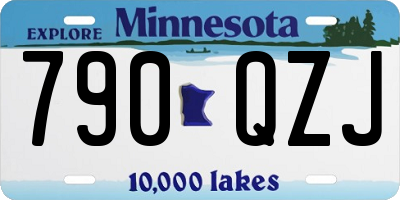 MN license plate 790QZJ
