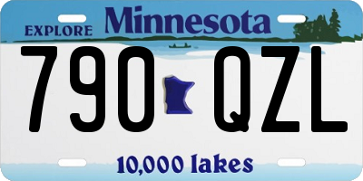 MN license plate 790QZL