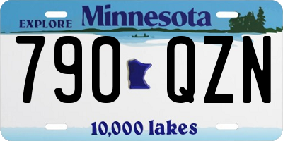 MN license plate 790QZN