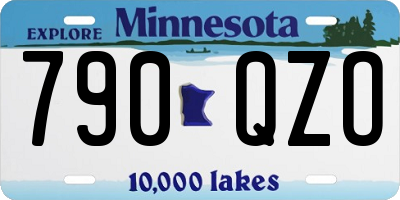 MN license plate 790QZO