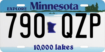 MN license plate 790QZP