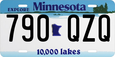 MN license plate 790QZQ