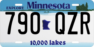 MN license plate 790QZR