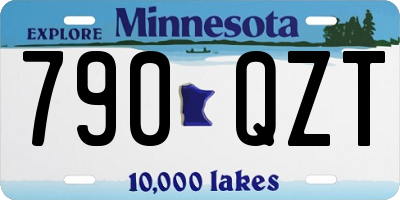 MN license plate 790QZT