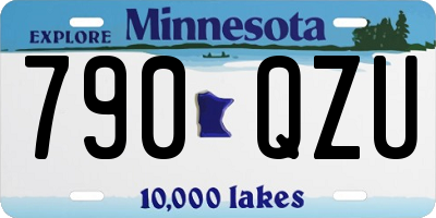 MN license plate 790QZU