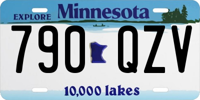 MN license plate 790QZV