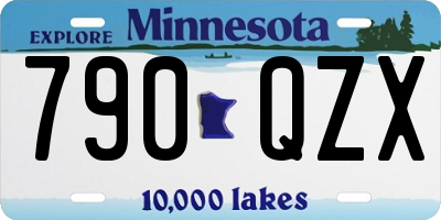 MN license plate 790QZX