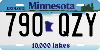 MN license plate 790QZY
