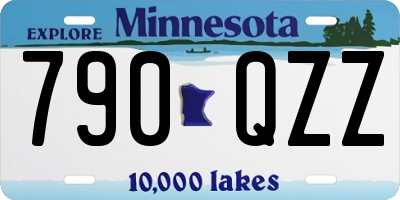 MN license plate 790QZZ