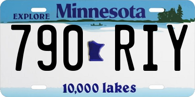 MN license plate 790RIY