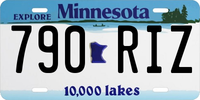 MN license plate 790RIZ
