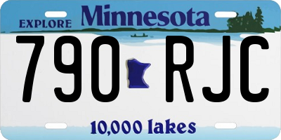 MN license plate 790RJC