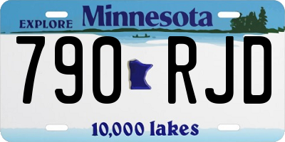 MN license plate 790RJD