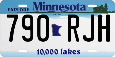 MN license plate 790RJH