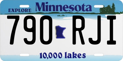 MN license plate 790RJI