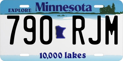 MN license plate 790RJM