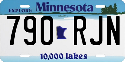 MN license plate 790RJN