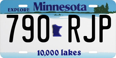 MN license plate 790RJP